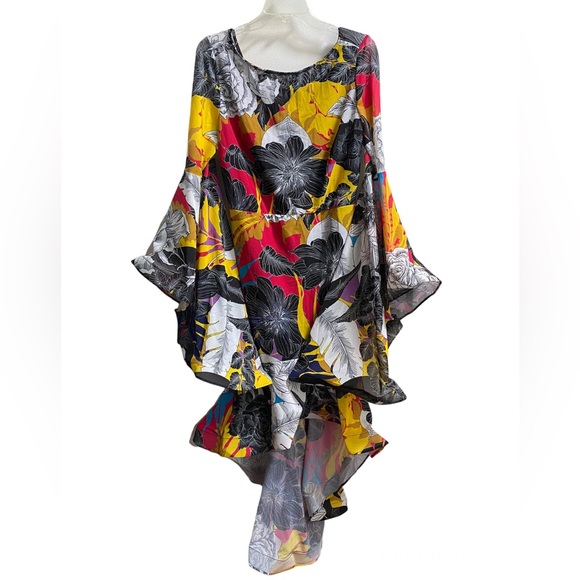 Colorful floral dress - Picture 1 of 3